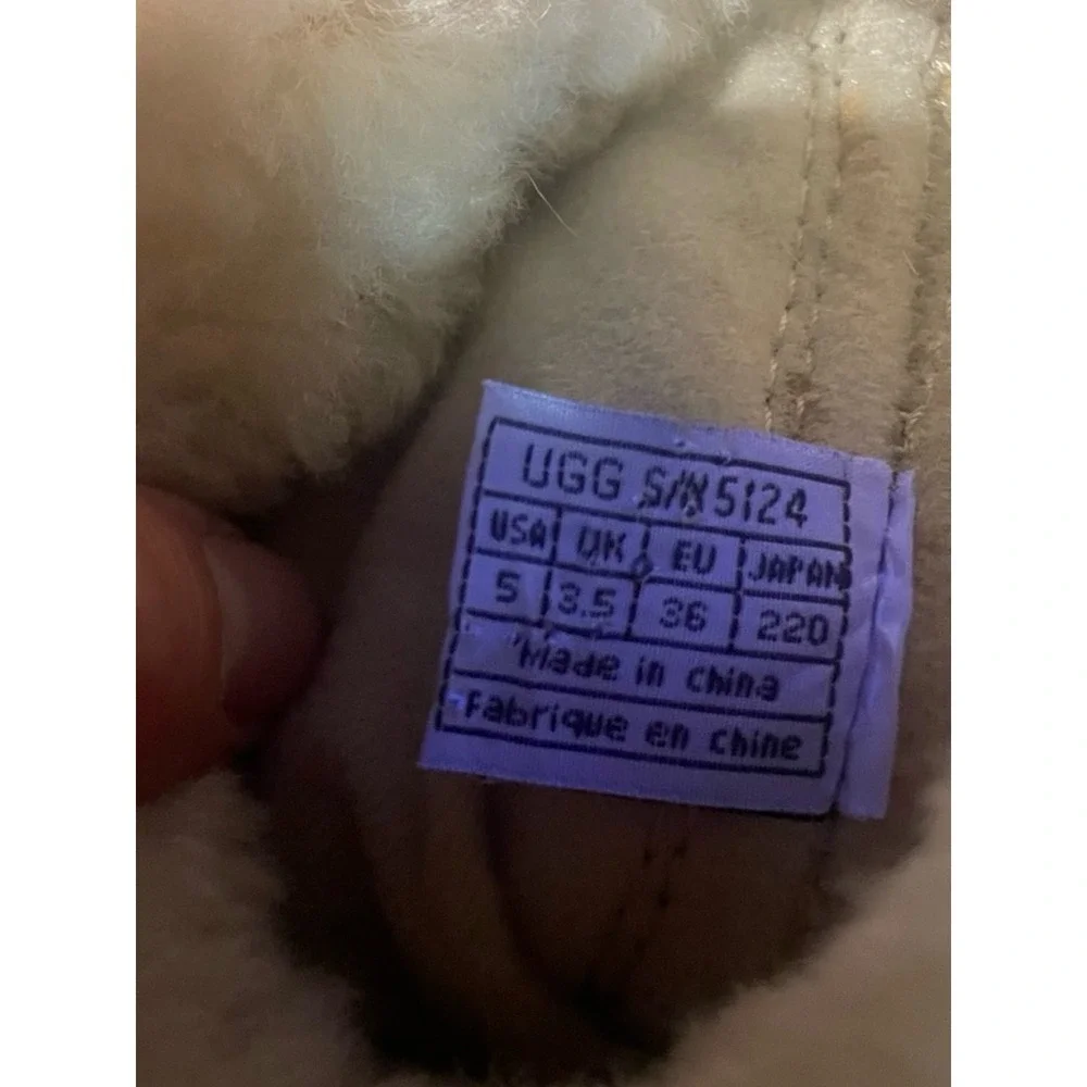 UGG Australia Knit Tall Boots‎ Brown Suede Leather Shearling Winter Warm
